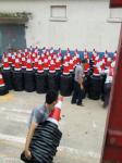 PE road traffic cone with rubber base, spring rubber cone 　The best choice red