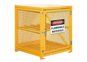 Wholesale Steel Gas Cylinder Storage Cages , Lpg Gas Bottle Storage Cages 139 LBS Weight from china suppliers