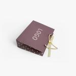 Customised Small Carry Paper Shopping Bags With Bow Tie Ribbon Handle Customer's