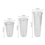 Custom printing juice coffee milk tea cold drink take away cup clear PET