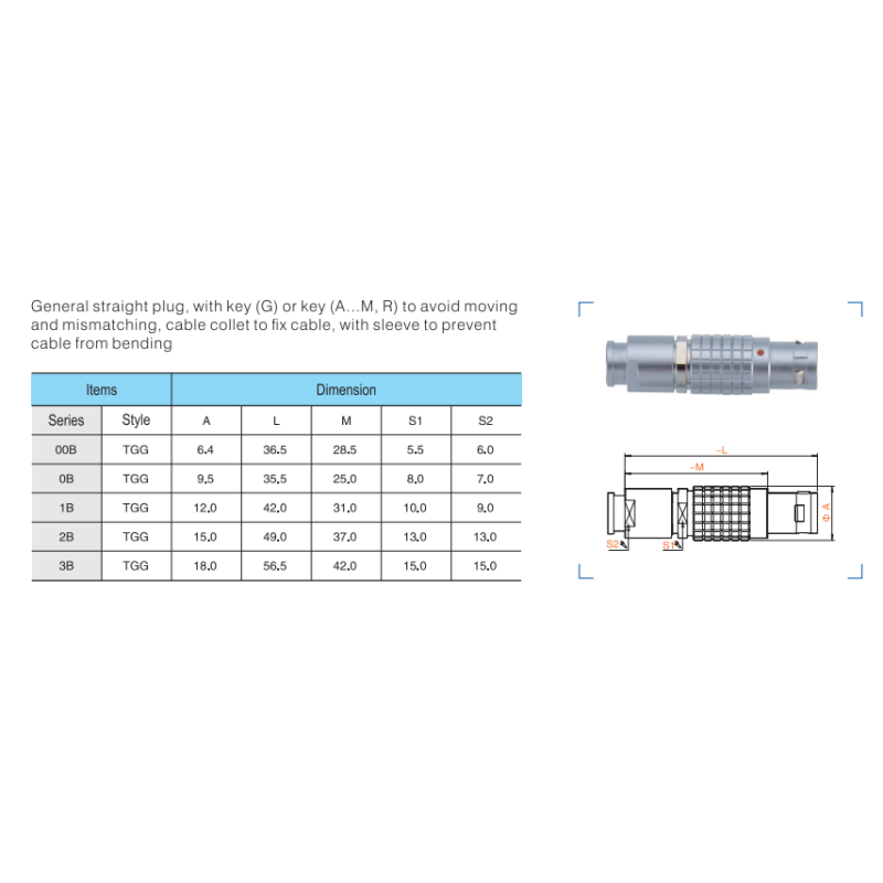 2 - 32pin FGG PHG Male And Female Connector Lemo 3B For Extension Cables
