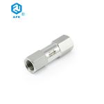 Industrial Stainless Steel Dual Check Valve 1/8in 1/4in 3/8in 1/2in Adjustable