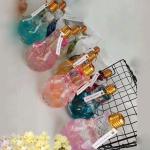 Hot Selling Juice Pet Bottles Bulb Shape Clear Light Plastic Bottles Milk Tea
