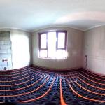 450*450*25MM Plastic Manifold Warm Water Underfloor Heat System For Warehouse