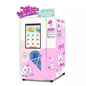 China Touch Screen Automatic Unmanned Ice Cream Vending Machine Self Scanning Code on sale