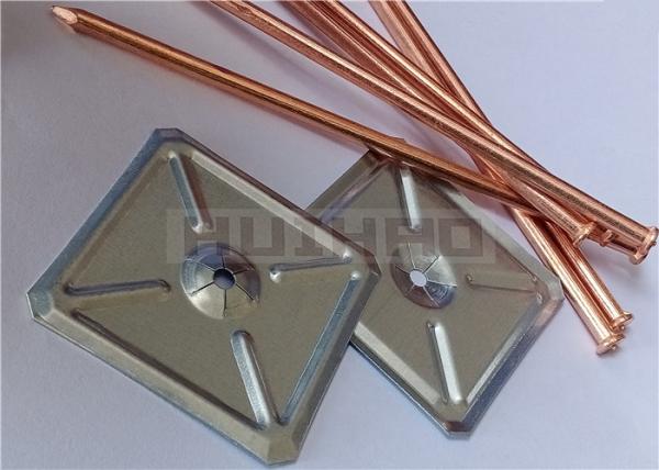 5x160mm Cd Stud Welding Insulation Pins With Square Self Locking Washers For