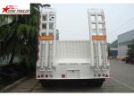 High Point Load Low Flatbed Semi Trailer With Mechanical Suspension