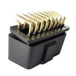 PCB Mounted 24V OBD2 Cable Connector , Gold Plated OBD Port Plug