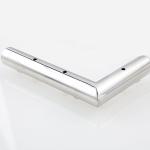 American Style Metal Sofa Legs L Shape Polish Chrome Finish 38mm Tube Dia