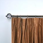Black And Copper Color 28MM Curtain Rod Set Home Decor With Curtain Rod