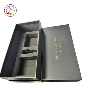 Wholesale Black Neck Box With Gold Foil Logo EVA Insert For Cosmetic Package from china suppliers