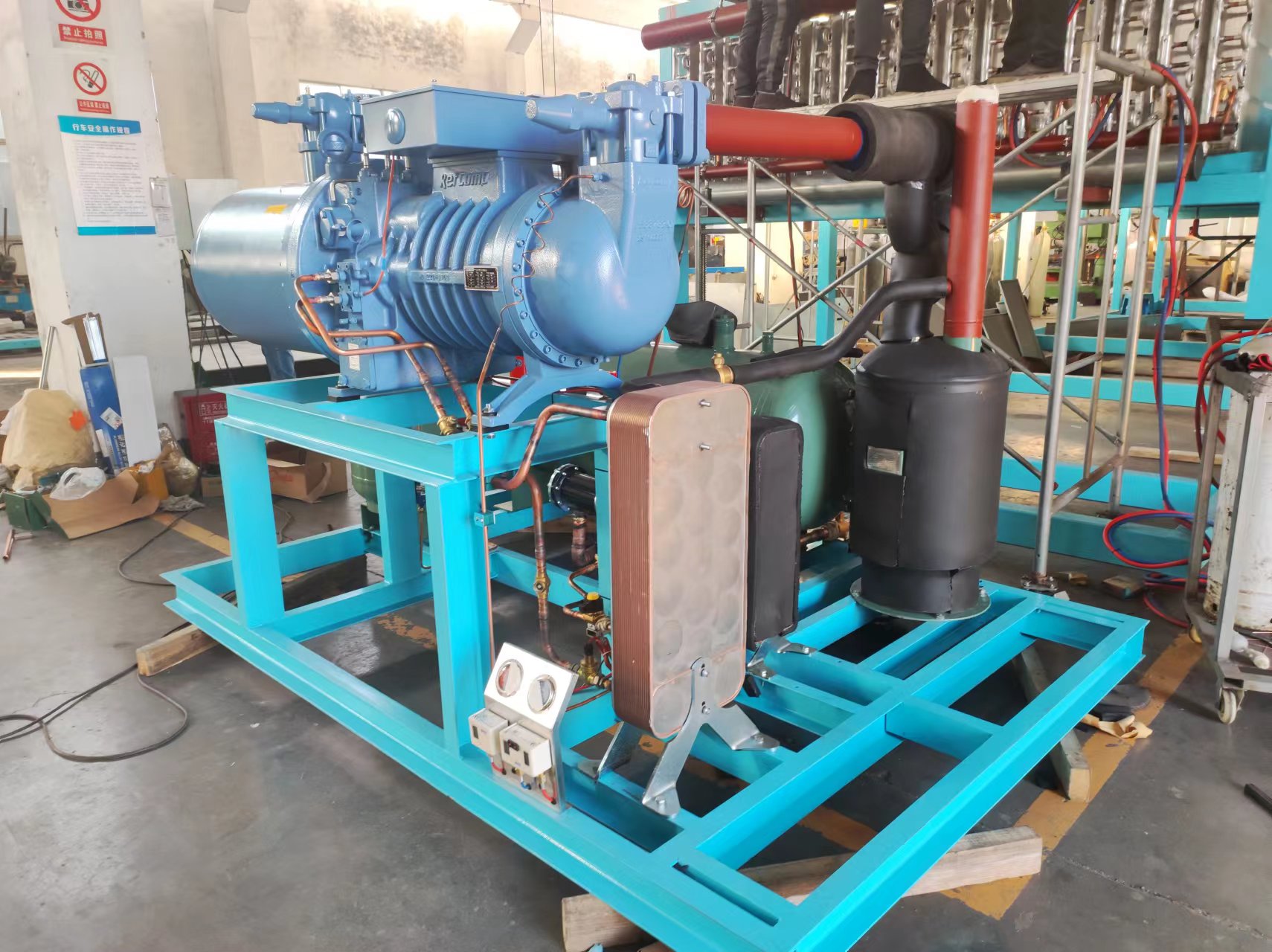 ICEMA 1T-20T/24H Direct Cooling Block Ice Machine for Large Industrial Ice Production