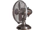 Retro Electric Desk Fan 4 Blade 45W Copper Motor Brushed Nickel CE ETL