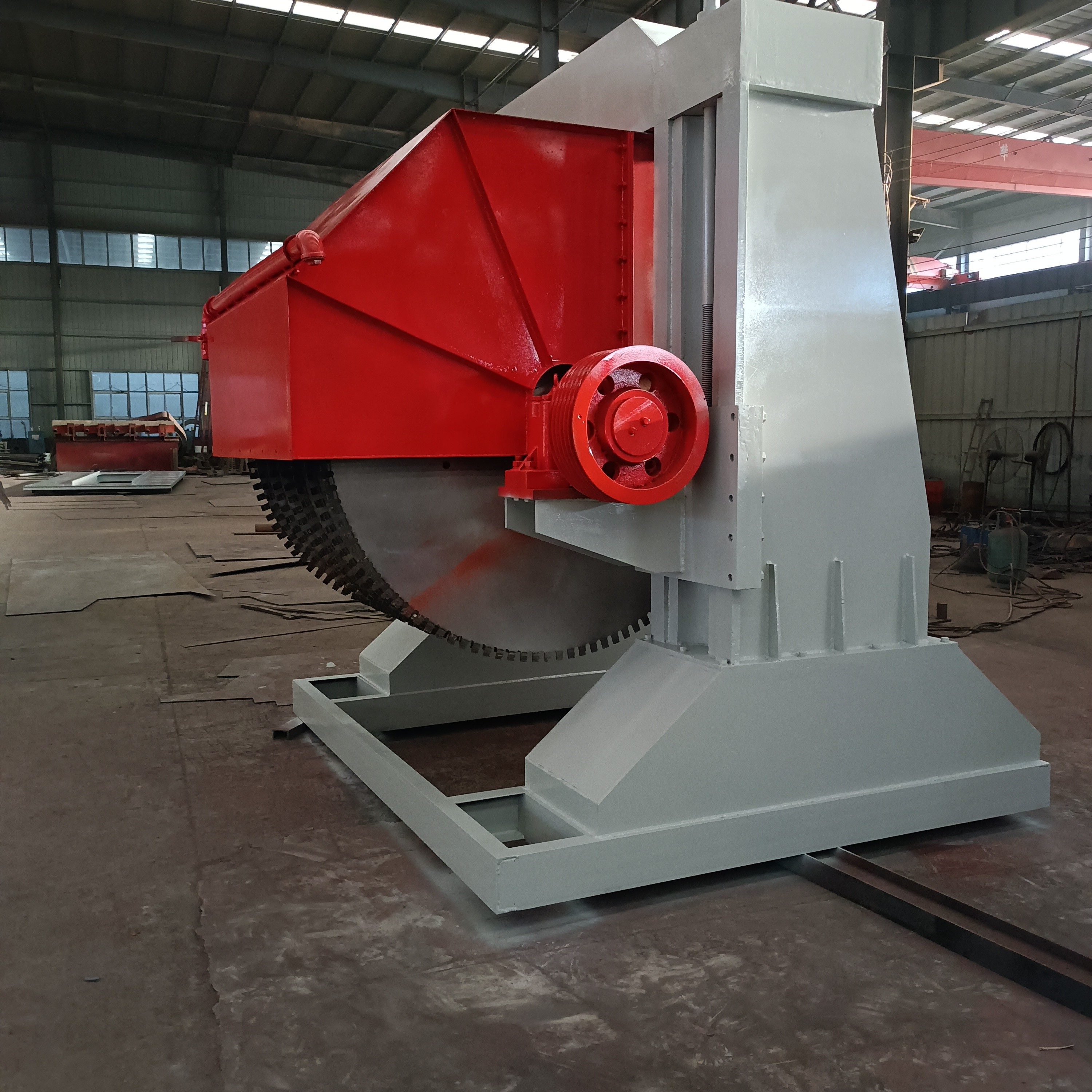 Hydraulic Block Cutting Machine 940mm Vertical Blade Simple Interface