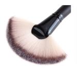 Individual Single Small Fan Makeup Brush Matte Black Handle ISO 22716