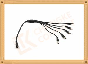Wholesale Male To Female Custom Power Cables DC12V 5.5X2.1 Mm 1 To 5 Y Type from china suppliers