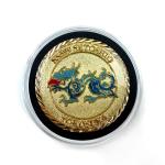 Custom Sandblasting Dragon Design Soft Enameled Souvenir Coin
