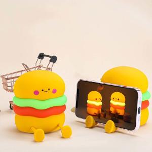 Wholesale Night Light For Kids Cute Silicone Nursery Hamburger Lamp For Girls Boys Squishy BedroomNight Light Timer Besides Lamp from china suppliers
