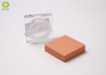 Square Plastic Empty Cosmetic Containers / Loose Powder Packaging Jar With