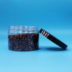 Round Small Sealable PET Plastic Food Grade Cookie Sweet Clear Jars Screw Lids