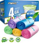 Plasticplace 55-60 Gallon Trash Bags 1.2 Mil Clear Heavy Duty Garbage Can Liners