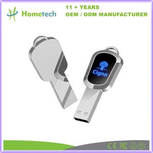Wholesale LED Light Rugged Silver Metal USB 3.0 Flash Drive for Data Storage -40-85C A Grade Chip from china suppliers