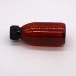 120mL Amber Oval Prescription Bottle Child Safety Cap PET Material for Maple