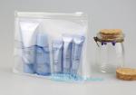 Zip lock frosted plastic slider PVC zipper packing bag for underwear / clothing