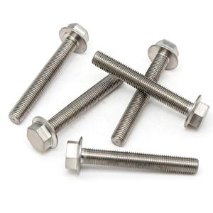 Wholesale Gr2 Gr5 Titanium alloy Metal Bolt Anodized Hex Head Flange Bolt DIN6921 from china suppliers