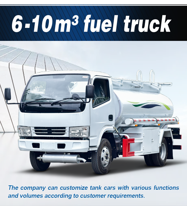 High Horsepower Latest Type Mini Truck with Custom 6000 Liters Fuel Tank in Small Size Design
