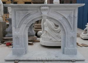 China Marble Fireplace Solid Natural Stone Fireplace Handcarved Modern Home Decorative on sale