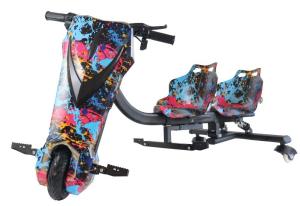 Wholesale Factory swing happy car electric drift trike 3 wheels 250W electric drifting scooter with double Seat and Bluetooth from china suppliers