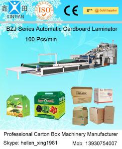 Wholesale BZJ Series High Speed Automatic Flute Laminator Automatic Carton Stapler Machine from china suppliers