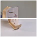 Personalized Clear Sheet Poster L Shape Acrylic Photo Picture Frame with Wood