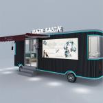3.0kw Customized Electric Mobile Hair Cut Salon Van Trailer with Customized