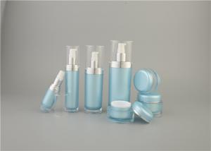 China Oval Shape Acrylic Lotion Bottle Plastic Cosmetic Packaging Shangyu Plastic Acrylic Lotion Bottle on sale