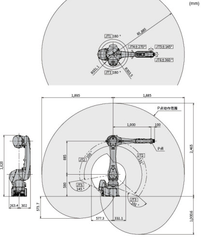 RS025N Multi Functional Robotic Arms For Automation With E02 Controller
