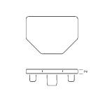 S230 Plastic End Cap of 5 way extrusion,Octanorm Similar Drawing, All kinds of