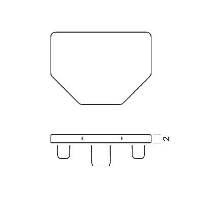S230 Plastic End Cap of 5 way extrusion,Octanorm Similar Drawing, All kinds of