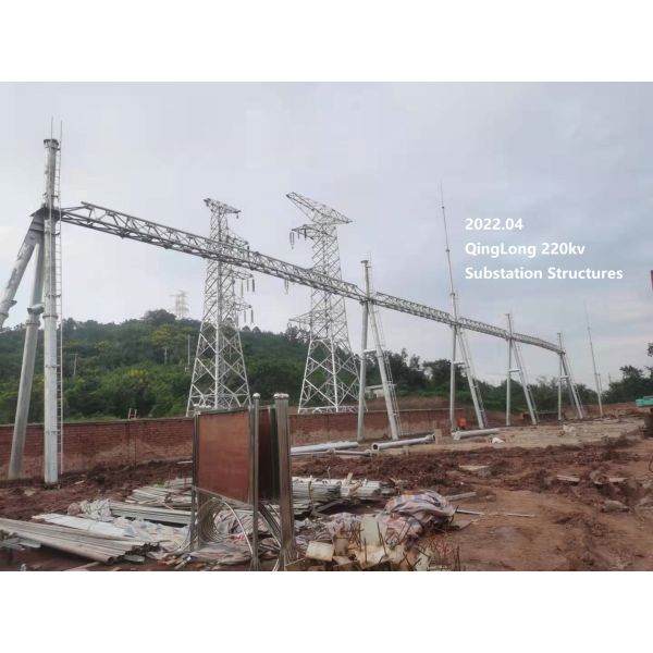 Galvanized Structural Steelworks Substations for Electricity Transmission Line