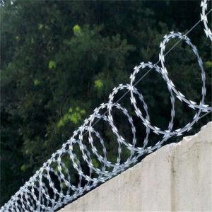 Wholesale 450mm Diameter Barbed Razor Wire For Protective Construction from china suppliers