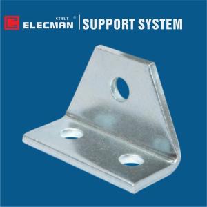 Wholesale ELECMAN 90 Degree Strut Angle Fittings 3 Hole L Bracket Galvanized Steel from china suppliers