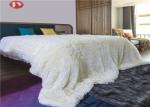Shaggy Faux Throw Plush Fur Blanket Pure Color Plain Micro Long Pile Supersoft