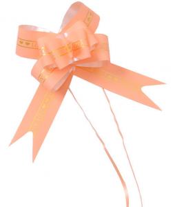 China Printed Love You Hampers Gift Organza Pull Bow Ribbon 5cm X 75cm on sale
