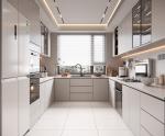 Laminate Custom Wood Modern White Shaker Kitchen Cabinet Modern Luxury