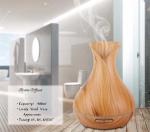Wood Grain Essential Oil Diffuser 400ml Ultrasonic Air Humidifier with 7Color