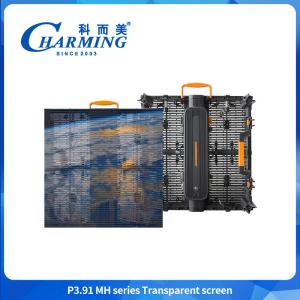 Wholesale Ultra Lightweight Outdoor Curtain LED Display IP65 High Transparency 3.91mm 4K Screen from china suppliers
