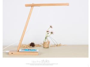 Wholesale Three In One Wooden Qi Power Bank Creative Detachable Table Lamp Type from china suppliers