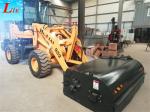 China mini wheel loader with bucket sweeper attachments for sale