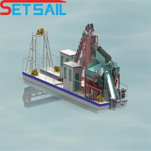 Wholesale 8m-28m Dredging Depth Setsail Chain Bucket Gold Dredger for Diamond by Cummins Weichai from china suppliers
